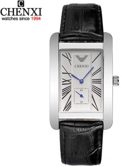 CHENXI High Quality Men Black Lleather Quartz Movement Male Watches Business Casual Style Watch Men's Clock Gift Wristwatch