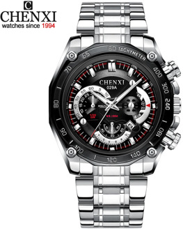 CHENXI Relogio Masculino Men Watches Stainless Steel Waterpoof Quartz Watch Fashion Date Business Male Top Luxury Brand Clock