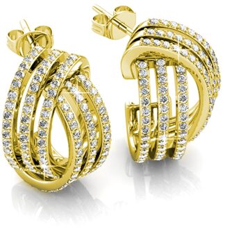 Cherish Oorbellen - Goud en Kristal