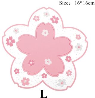 Cherry Blossom Isolatie Tafel Mat Familie Kantoor Anti-Skid Thee Cup Melk Mok Koffie Cup Bureau Pad roze L