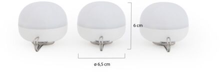 Cherry Mini Bulb buitenlamp led oplaadbaar dimbaar ø 6,5cm - Laagste prijsgarantie! Wit