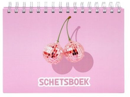 Cherry schetsboek a5 spiraal, assorti