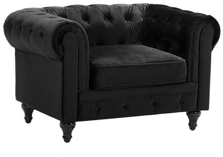 CHESTERFIELD Fauteuil zwart