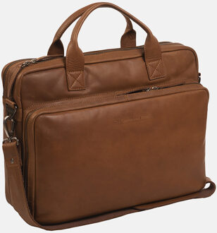 Chesterfield Jackson Laptoptas 15.6 Cognac