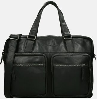 Chesterfield Misha Leren Laptoptas - 17 inch - Zwart