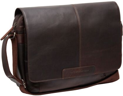 Chesterfield Richard Lederen Schoudertas/Laptoptas - 15 inch - Bruin