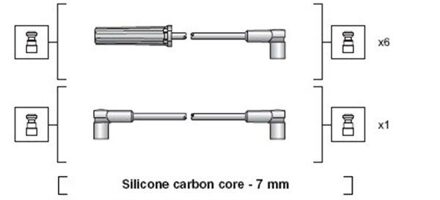 Chevrolet Bougiekabelset MSK1136