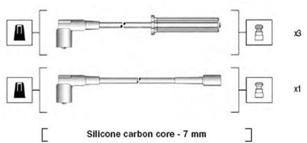 Chevrolet Bougiekabelset MSK926