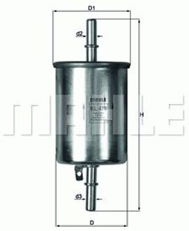 Chevrolet Brandstoffilter KL470