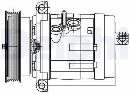Chevrolet Compressor, airconditioning TSP0155984