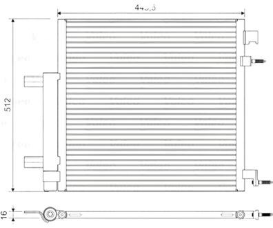 Chevrolet Condensor, airconditioning 822578