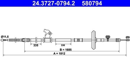 Chevrolet Handremkabel 24372707942