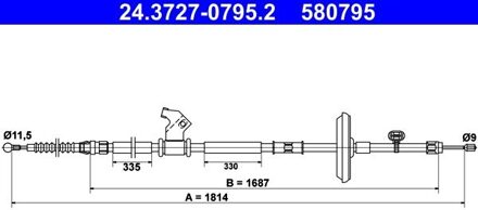 Chevrolet Handremkabel 24372707952