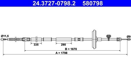Chevrolet Handremkabel 24372707982