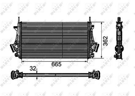 Chevrolet Intercooler, inlaatluchtkoeler 30796