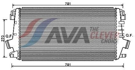 Chevrolet Intercooler, inlaatluchtkoeler OLA4550