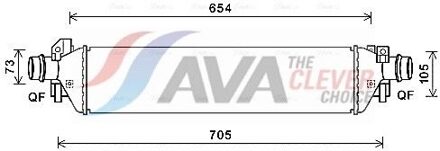 Chevrolet Intercooler, inlaatluchtkoeler OLA4664