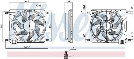Chevrolet Koelventilatorwiel 850284