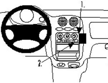 Chevrolet ProClip - Chevrolet -Deawoo/ Matiz Angled mount 852637