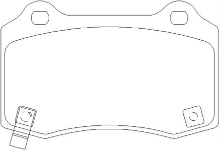 Chevrolet Remblokken set 2407601