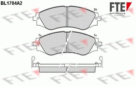 Chevrolet Remblokken set BL1704A2