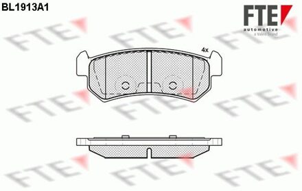 Chevrolet Remblokken set BL1913A1