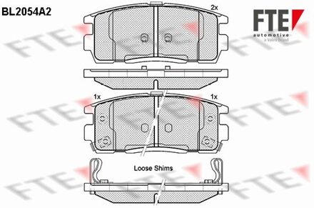 Chevrolet Remblokken set BL2054A2