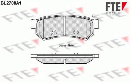Chevrolet Remblokken set BL2708A1