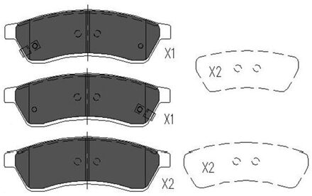 Chevrolet Remblokken set KBP1012
