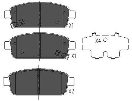 Chevrolet Remblokken set KBP1013
