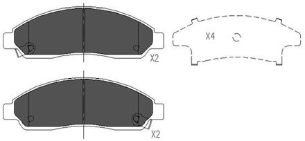 Chevrolet Remblokken set KBP3513