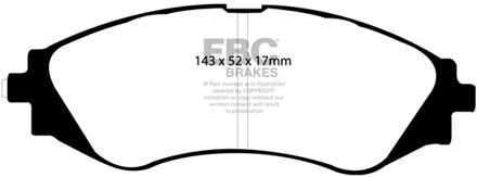 Chevrolet Remblokkenset EBC Ultimax2 DP1209 DP1209