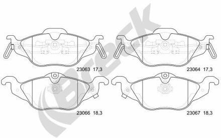 Chevrolet Remblokkenset, schijfrem 230630070210