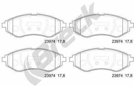 Chevrolet Remblokkenset, schijfrem 239740070200