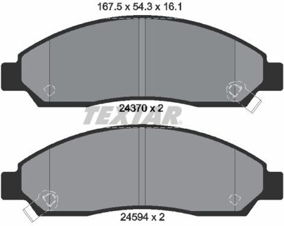 Chevrolet Remblokkenset, schijfrem 2437001