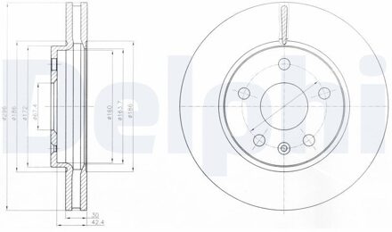 Chevrolet Remschijf BG4187C