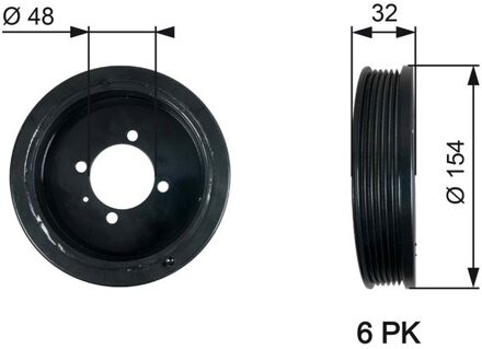 Chevrolet Riemschijf, krukas DriveAlign® TVD1130