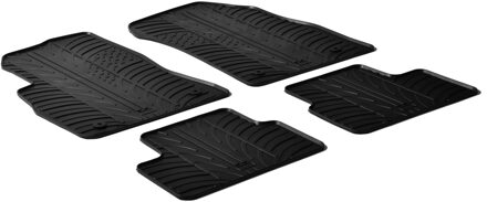 Chevrolet Rubbermatten passend voor Chevrolet Cruze 2009- (T profiel 4-delig + montageclips)