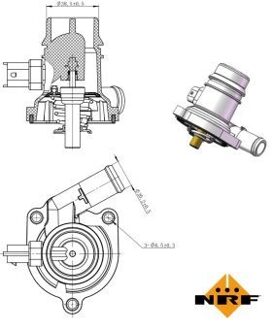 Chevrolet Thermostaat, koelvloeistof 725025