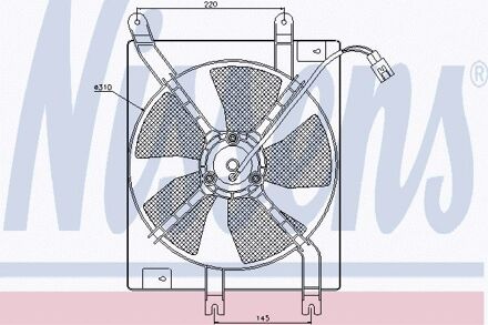 Chevrolet Ventilator, condensator airconditioning 85356
