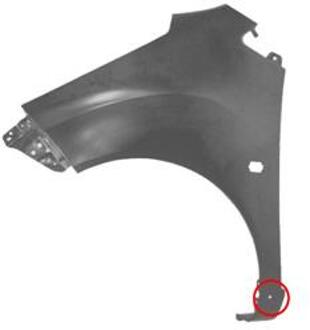 Chevrolet VOORSPATBORD LINKS +Trous Elargisseur 0808655