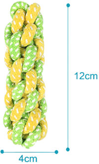 Chew Tandjes Speelgoed Katoenen Touw Hond Speelgoed Knoop Puppy Huisdier Bal Voor Kleine Medium Grote Honden Dierbenodigdheden Cleaning Tanden speelgoed Blauw