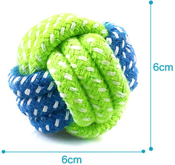 Chew Tandjes Speelgoed Katoenen Touw Hond Speelgoed Knoop Puppy Huisdier Bal Voor Kleine Medium Grote Honden Dierbenodigdheden Cleaning Tanden speelgoed Geel