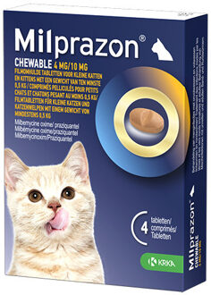 Chewable 4 mg / 10 mg kitten en kleine kat 2 tabletten