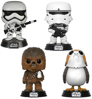 chewbacca & Bird Porg & First Order & Combat Assault Tank Trooper 10cm Viny Model Figure Toys