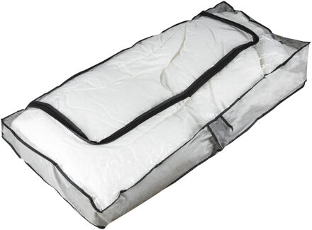 CHI HI opbergtas/beschermhoes beddengoed/kleding - voor onder bed - 102 x 45 x 15 cm - Opberghoezen Grijs