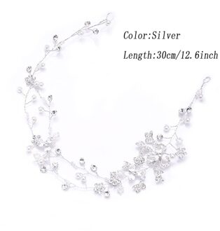 Chic Bloem Crystal Parels Zilver Rose Goud Hoofddeksels Bruiloft Ornamenten Schoonheid Zachte Bruid Accessoires Voor Vrouwen