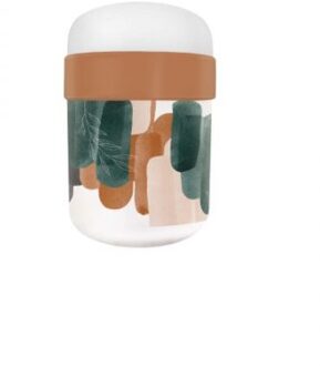 Chic.Mic bioloco pla/plant lunchpot met 2 compartimenten 500ml + 200ml - abstract earth