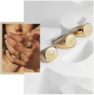 Chic Personalize Engraving 26 Letters Signet Rings for Women Stainless Steel Initial Alphabet Custom Female Gits Jewelry