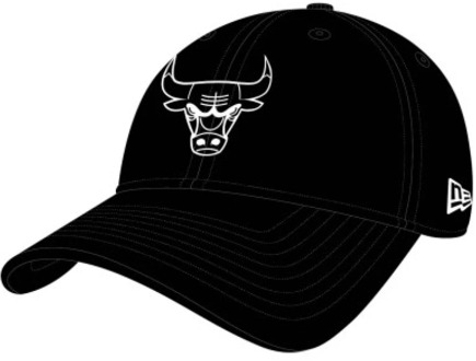 Chicago Bulls Essential Outline Black 9FORTY Cap